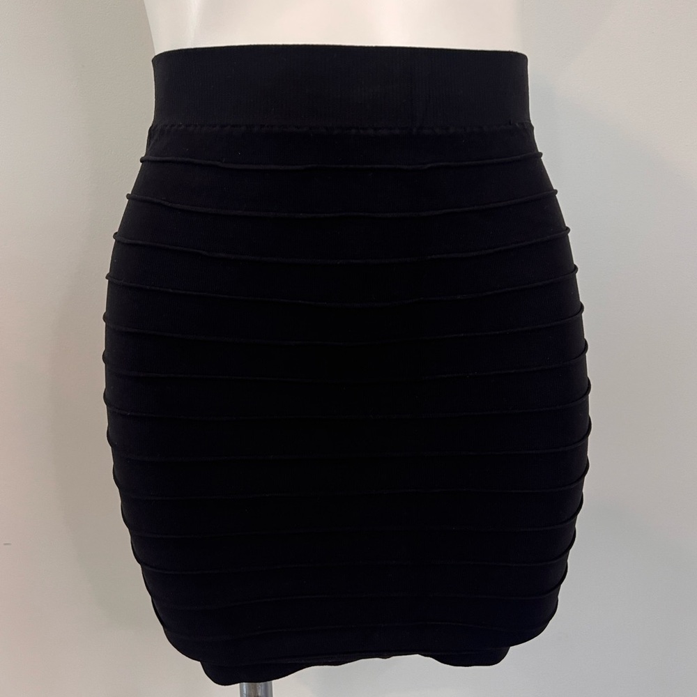 Elegant Black Bandage Skirt